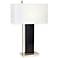 1V535 - Brushed Nickel and Espresso Wood Table Lamp