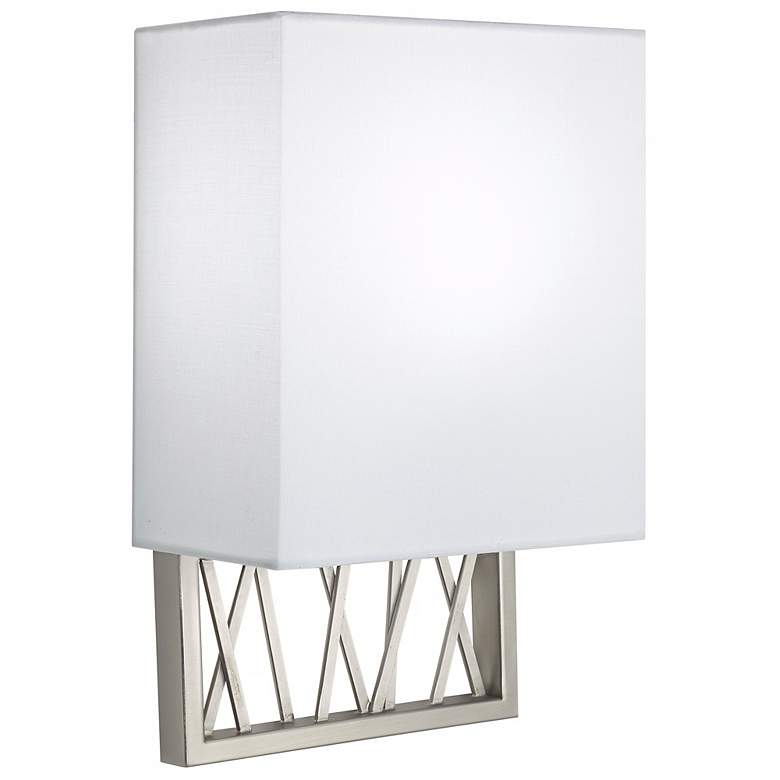 Image 1 1V573 - Brushed Nickel Triple-X Wall Lamp