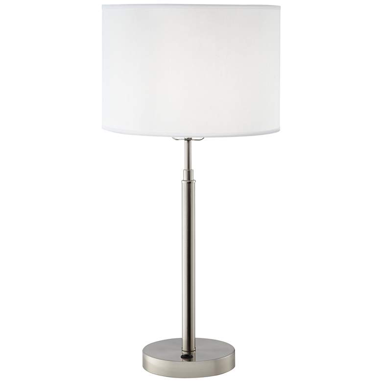 Image 1 1V599 - Brushed Nickel/Brushed Steel Metal Table Lamp