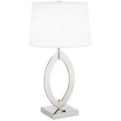 1V624 - Brushed Nickel and Steel Table Lamp