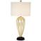 1V649 - Faux Silver Leaf Table Lamp