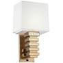 1V652 - 21" Golden Wall Sconce with Inserts
