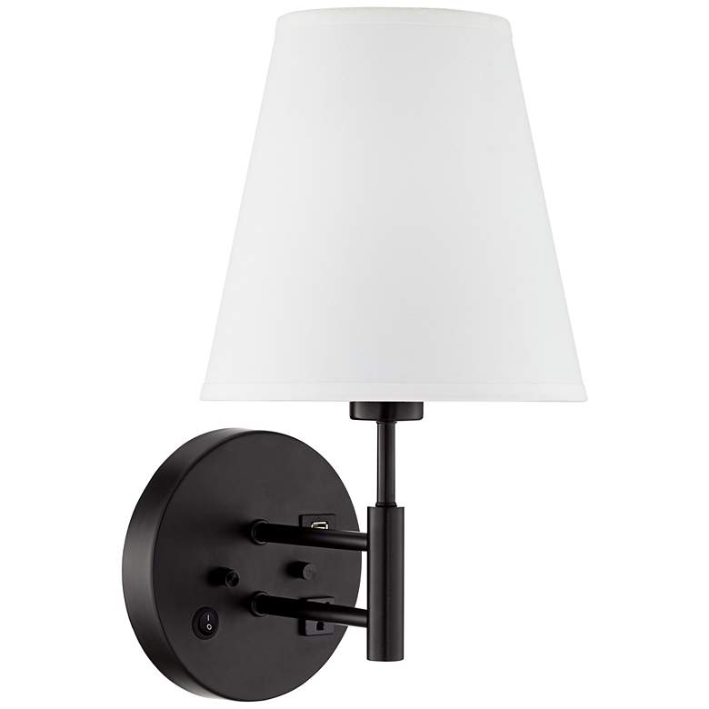 Image 1 1V682 - Wall Lamp - Nightstand 1 Outlet, 1 USB