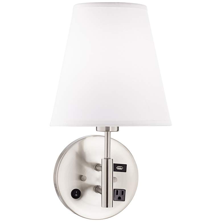 Image 1 1V685- Wall Lamp - Nightstand 1 Outlet, 1 USB