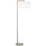 1V722 - Brushed Nickel Metal Floor Lamp