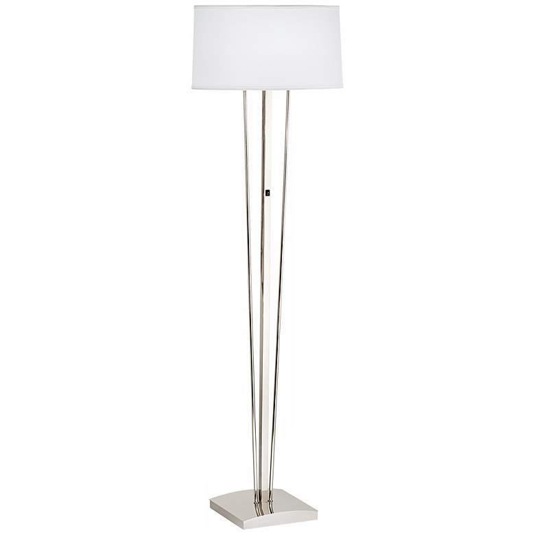 Image 1 1V732 - Satin Nickel Metal Floor Lamp