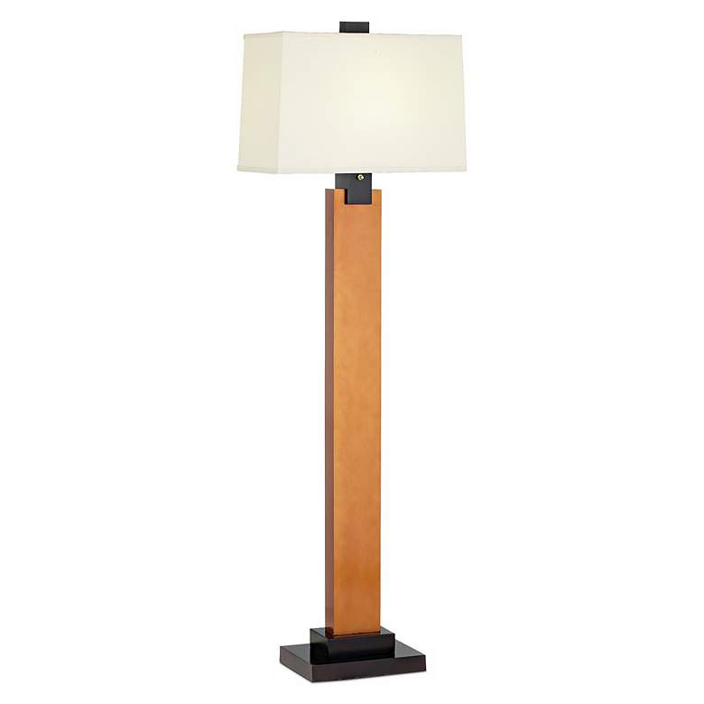 Image 1 1V823 - Antique Copper Wood Floor Lamp