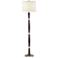 1V830 - Walnut Wood and Brushed Nickel Floor Lamp