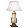 1V848 - Tarnished Silver Urn Table Lamp with Bell Shade