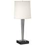 1V900 - Brushed Steel Tapered Contemporary Table Lamp