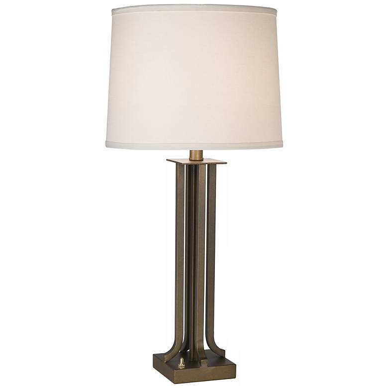 Image 1 1V903 - Gold Fairfield Square Tube Table Lamp