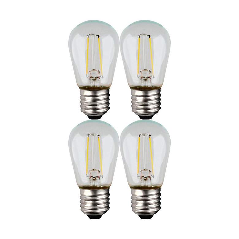 Image 2 1W S14 Standard Base String Light Replacement LED Bulbs 4-Pack by Satco more views