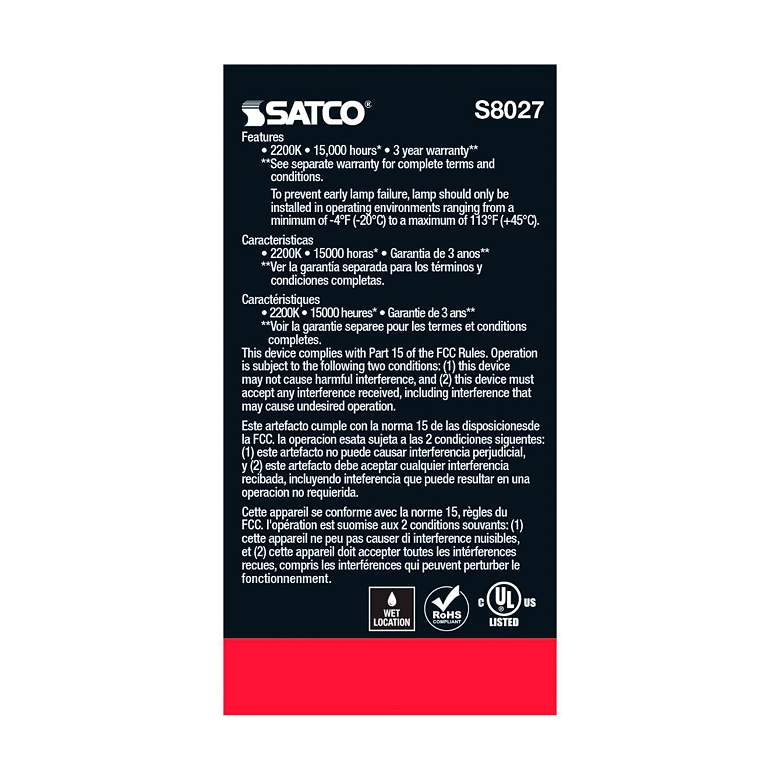 Image 6 1W S14 Standard Base String Light Replacement LED Bulbs 4-Pack by Satco more views