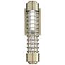 1W072 - Brass Lantern Sconce with hammered glass