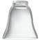 2 1/4" Fitter Clear Glass Bell Shades Set of 4