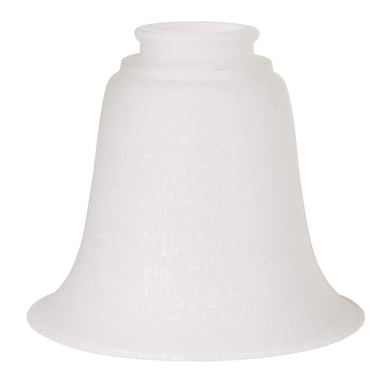 Image 1 2 1/4" Fitter Set of 4 Frosted Seedy Glass Shades