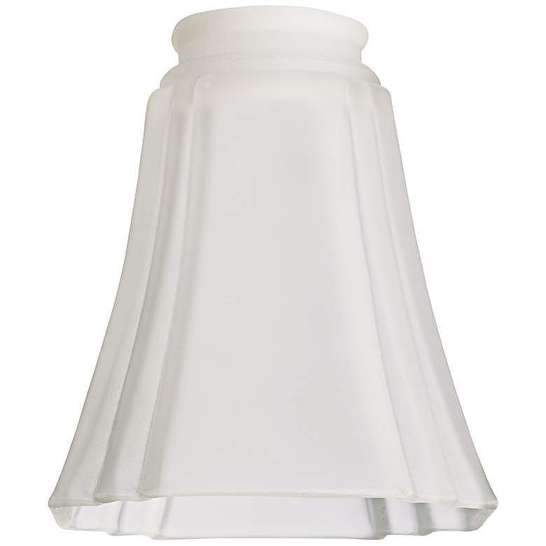 Image 2 2 1/4" Fitter Set of 4 Frosted Square Deco Glass Shades more views