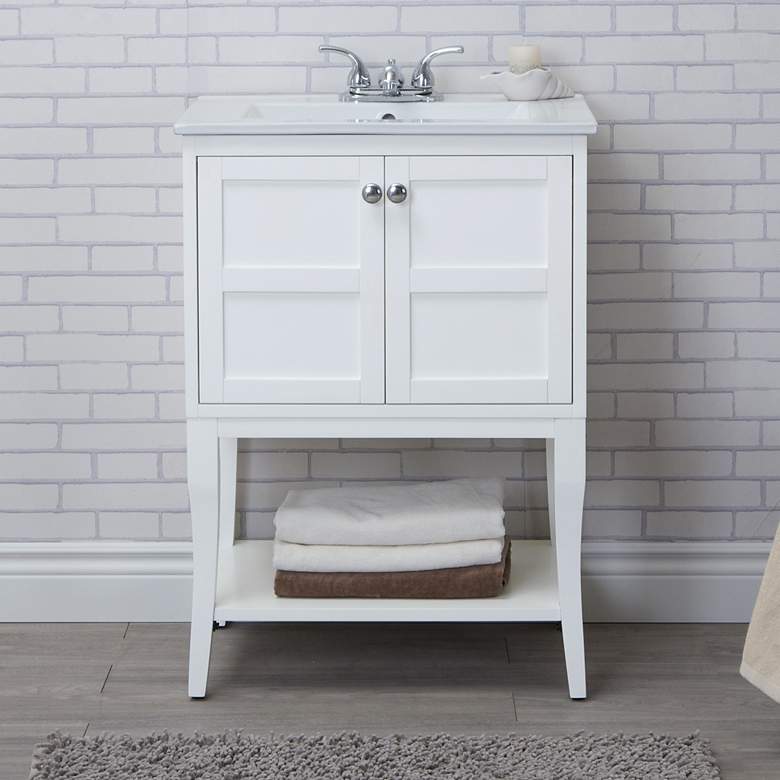 Image 1 2 Door Cabinet, 24 Inch x 18 Inch x 34 Inch