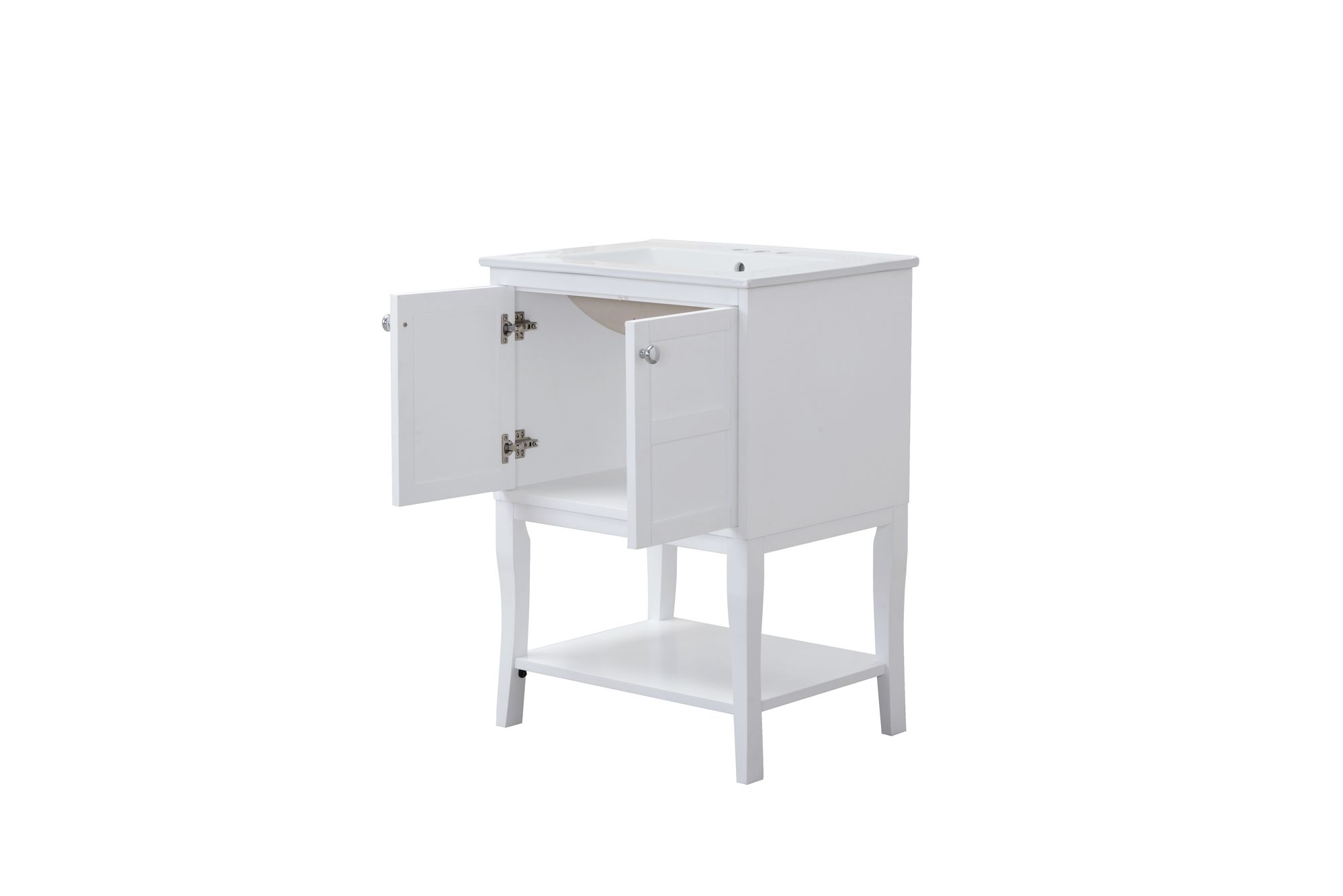 2 Door Cabinet, 24 Inch x 18 Inch x 34 Inch