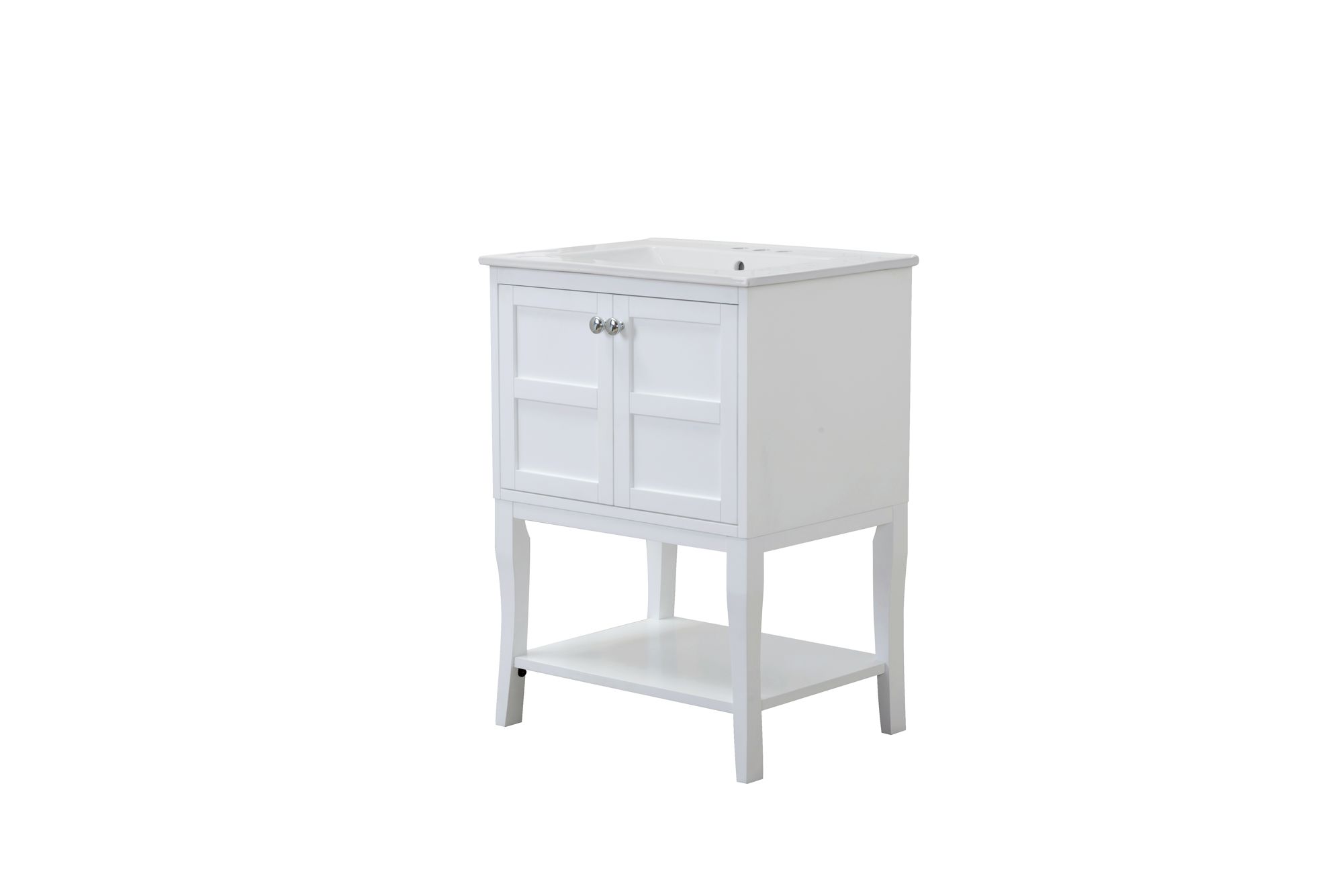 2 Door Cabinet, 24 Inch x 18 Inch x 34 Inch