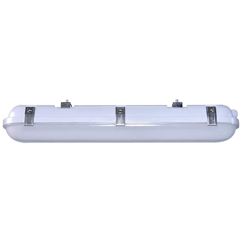 Image 1 2 Ft 20 Watt Vapor Proof Linear Fixture, Integrated Microwave Sensor