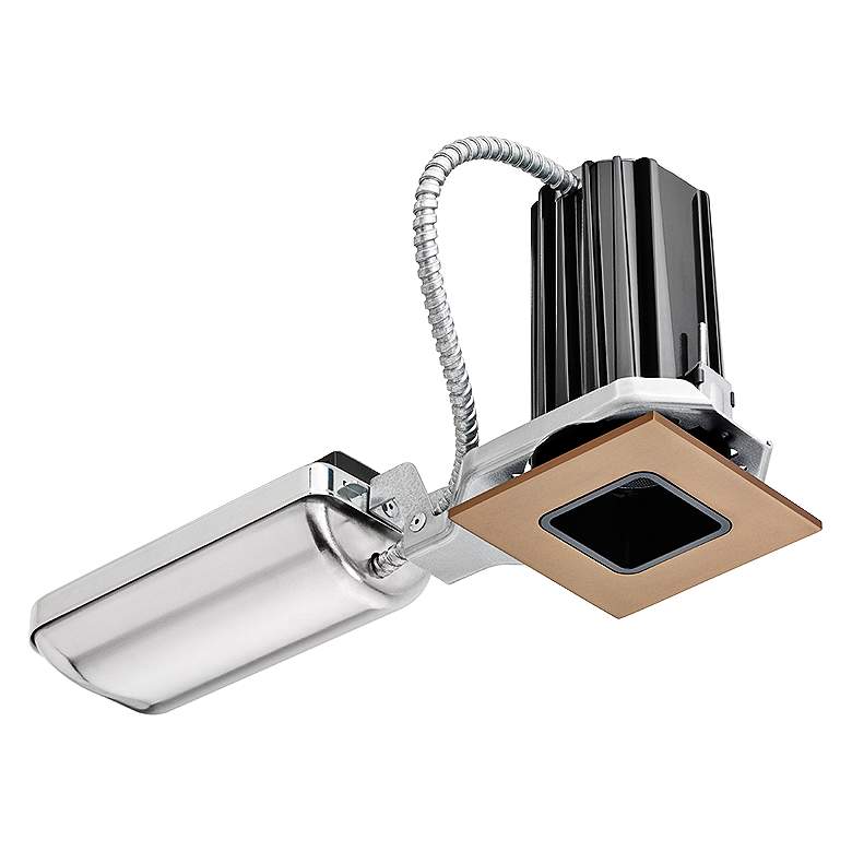 Image 1 2 inch Juno 2SQ 10W LED Square Bronze-Black Recessed Kit