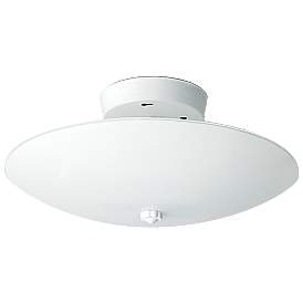 Image1 of 2 Light - 12" - Ceiling Fixture - White Round - White Finish