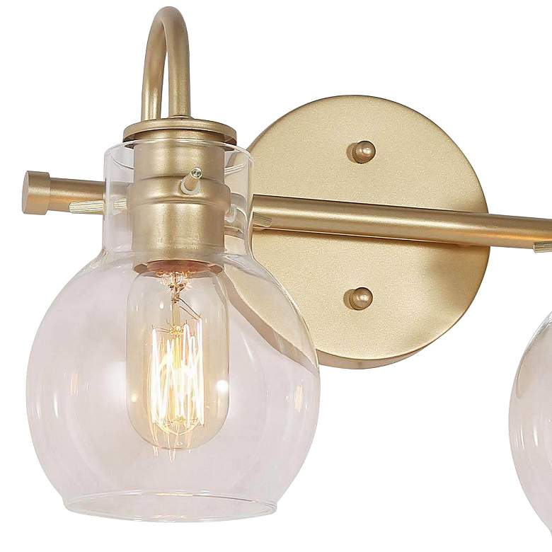 Image 2 2-Light 13" wide Gold Bath Light more views