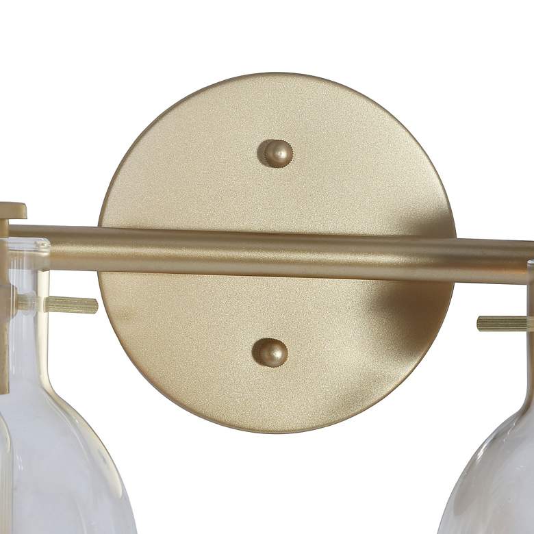 Image 5 2-Light 13" wide Gold Bath Light more views