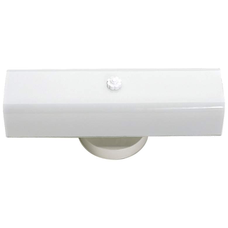 Image 1 2 Light - 14" - Vanity - with White "U" Channel Glass - Whit