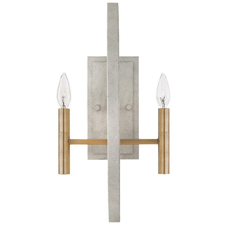Image 1 2 Light 20"  Tall Wall Sconce