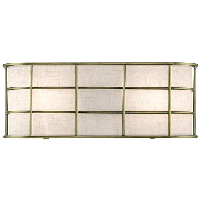 Image 1 2 Light Antique Brass ADA Sconce