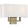 2 Light Antique Brass ADA Wall Sconce