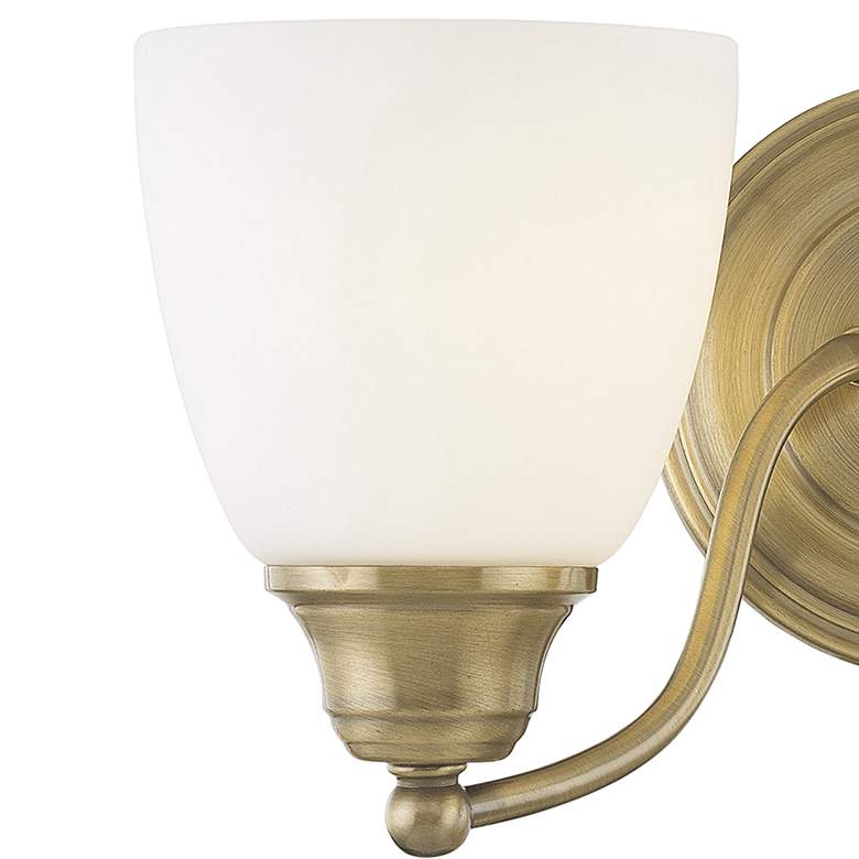 Image 4 2 Light Antique Brass Bath Vanity more views