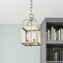 1_2 Light Antique Brass Convertible Mini Pendant/Ceiling Mount
