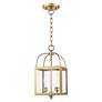 3_2 Light Antique Brass Convertible Mini Pendant/Ceiling Mount more views