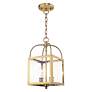 4_2 Light Antique Brass Convertible Mini Pendant/Ceiling Mount more views