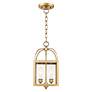 7_2 Light Antique Brass Convertible Mini Pendant/Ceiling Mount more views