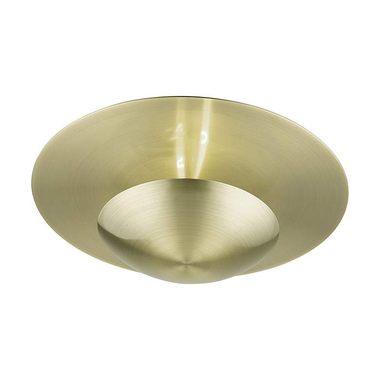 Image 6 2 Light Antique Brass Large Semi-Flush/ Wall Sconce more views