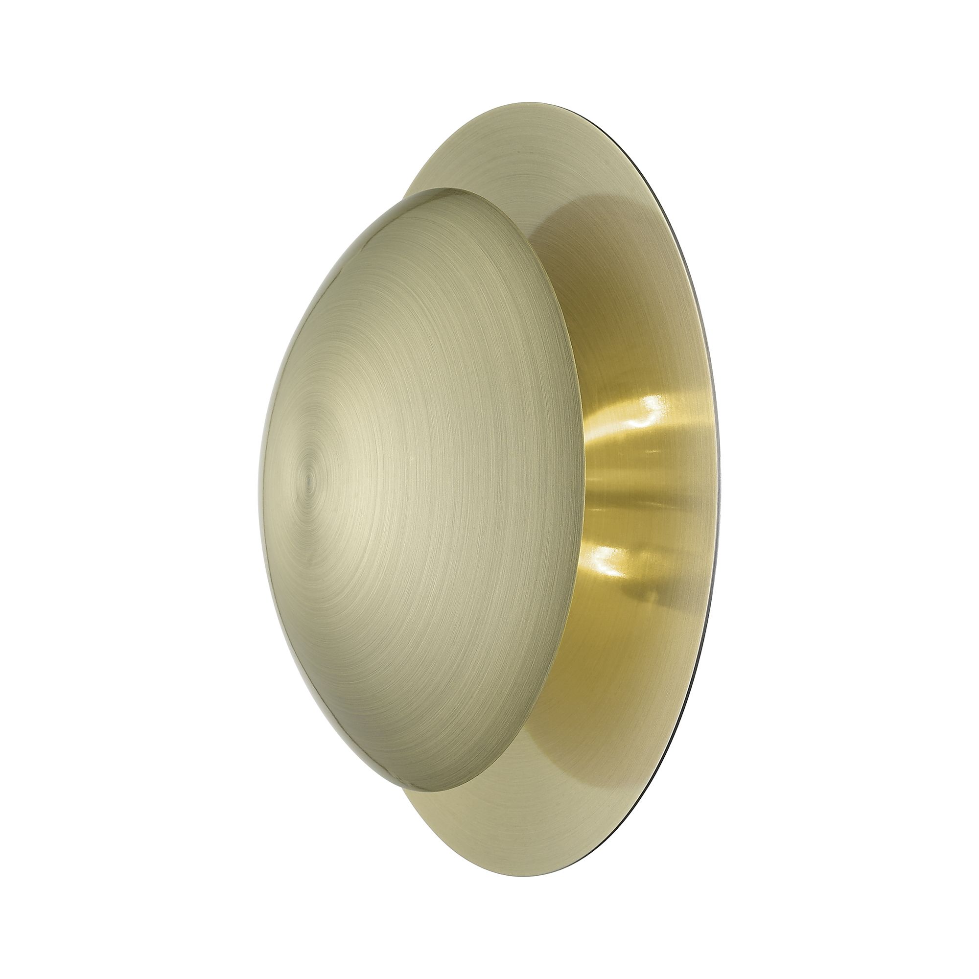 2 Light Antique Brass Medium Semi-Flush/ Wall Sconce