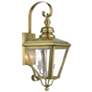 2 Light Antique Brass Outdoor Medium Wall Lantern