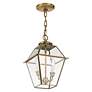 6_2 Light Antique Brass Pendant Lantern more views