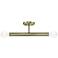 2 Light Antique Brass Semi-Flush