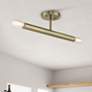 1_2 Light Antique Brass Semi-Flush