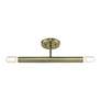 5_2 Light Antique Brass Semi-Flush more views