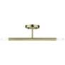 2_2 Light Antique Brass Semi-Flush