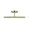 2 Light Antique Brass Semi-Flush