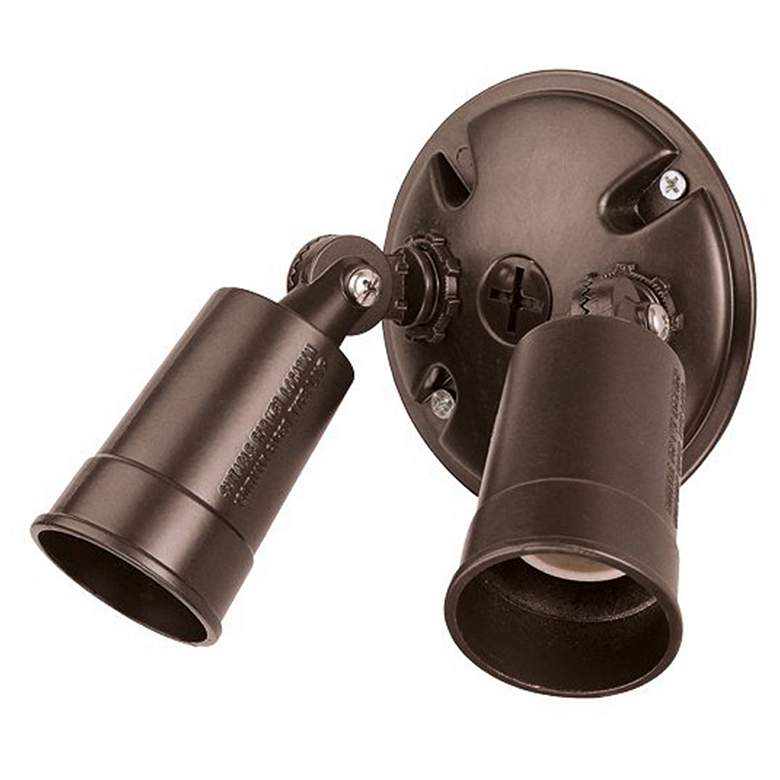 Image 1 2-Light Architectural Bronze Cast Aluminum Floodlight