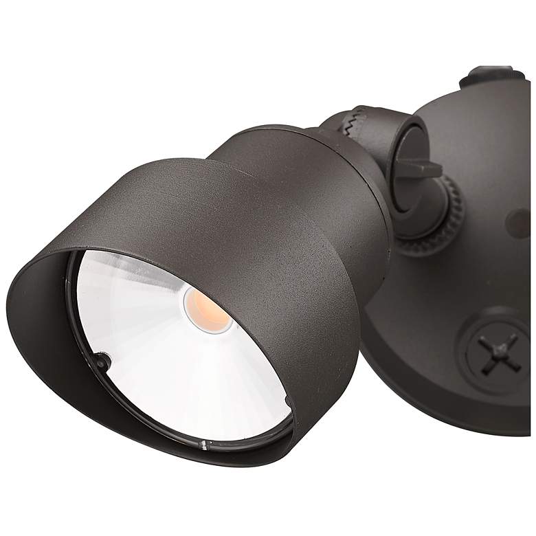 Image 6 2-Light Architectural Bronze Integrated LED Adjustable Head Floodlight more views