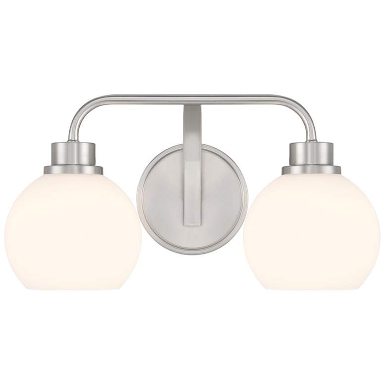 Image 1 2-Light Bathroom Vanity Light in Brushed Nickel